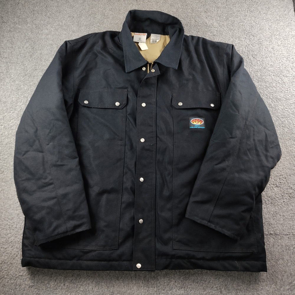 Rasco FR Jacket Canvas Mens 2XL Flame Resistant HRC4 Quilt Lined EUC